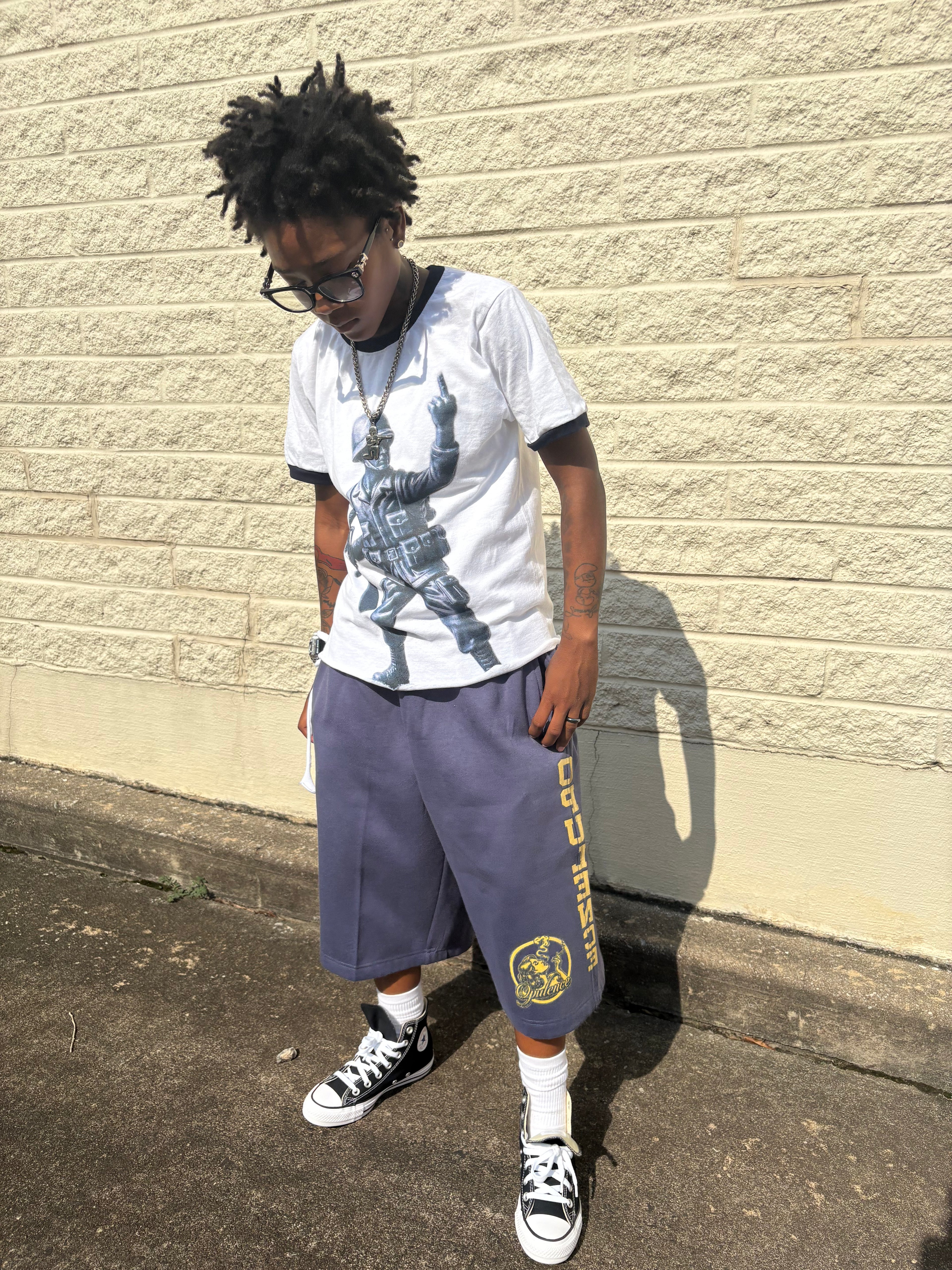 NAVY Ringer Tee