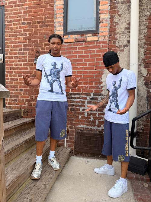 NAVY Ringer Tee
